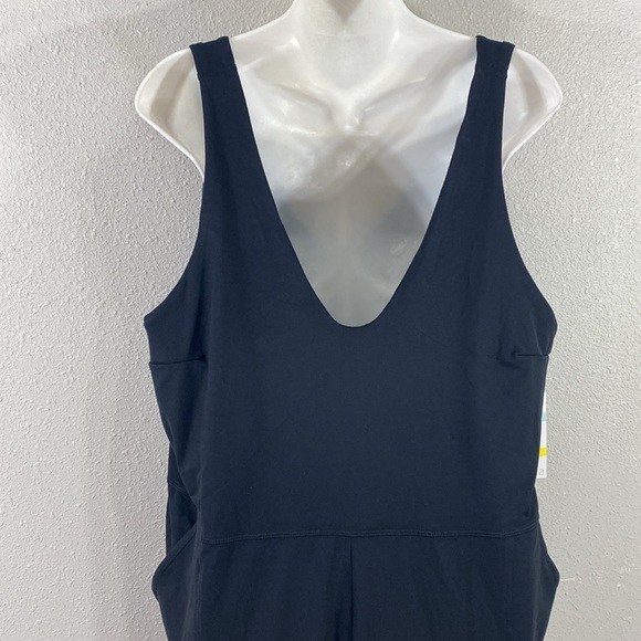 NWT Zella Black Wide Leg Tank Stretch Soft Jumpsuit 3X O1 - Picture 8 of 12